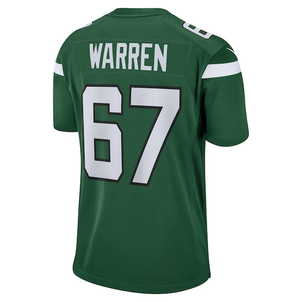 Carter Warren New York Jets Nike Game Jersey - Gotham Green - Image 3