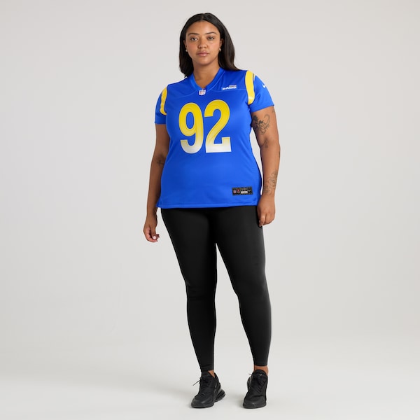 David Olajiga Los Angeles Rams Nike Women's Team Game Jersey - Royal - Image 6