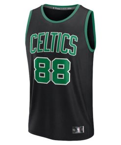 Alternative view of Neemias Queta Boston Celtics  Fast Break Replica Player Jersey - Statement Edition - Black