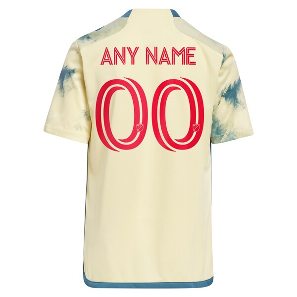 New York Red Bulls adidas Youth 2024 Daniel Patrick Kit Replica Custom Jersey - Yellow - Image 3