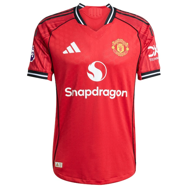 Manchester United adidas Home 2025/26 Authentic Player Jersey - Red/Black/White - Image 3