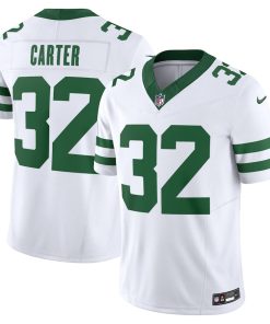 Michael Carter New York Jets Nike Legacy Vapor F.U.S.E. Limited Jersey - White