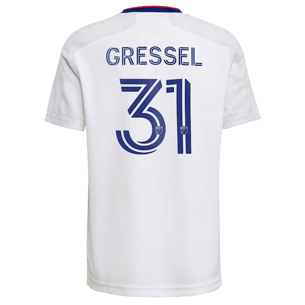 Julian Gressel D.C. United adidas 2022 The Marble Replica Player Jersey - White - Image 3