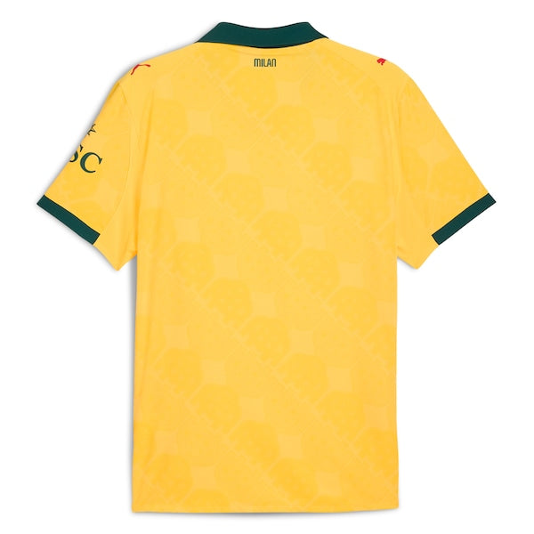 AC Milan Puma 2025/26 Third Authentic Jersey - Yellow - Image 3