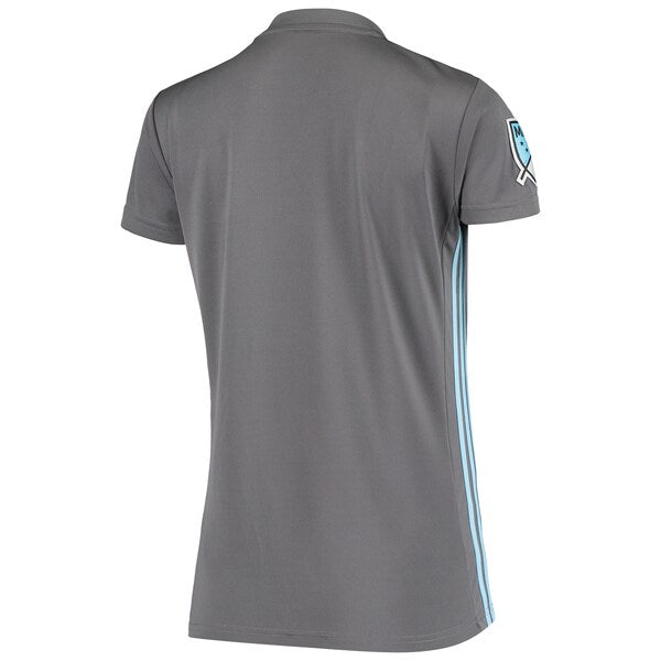 Minnesota United FC adidas Women's 2018/19 Replica Primary Jersey - Gray - Image 2