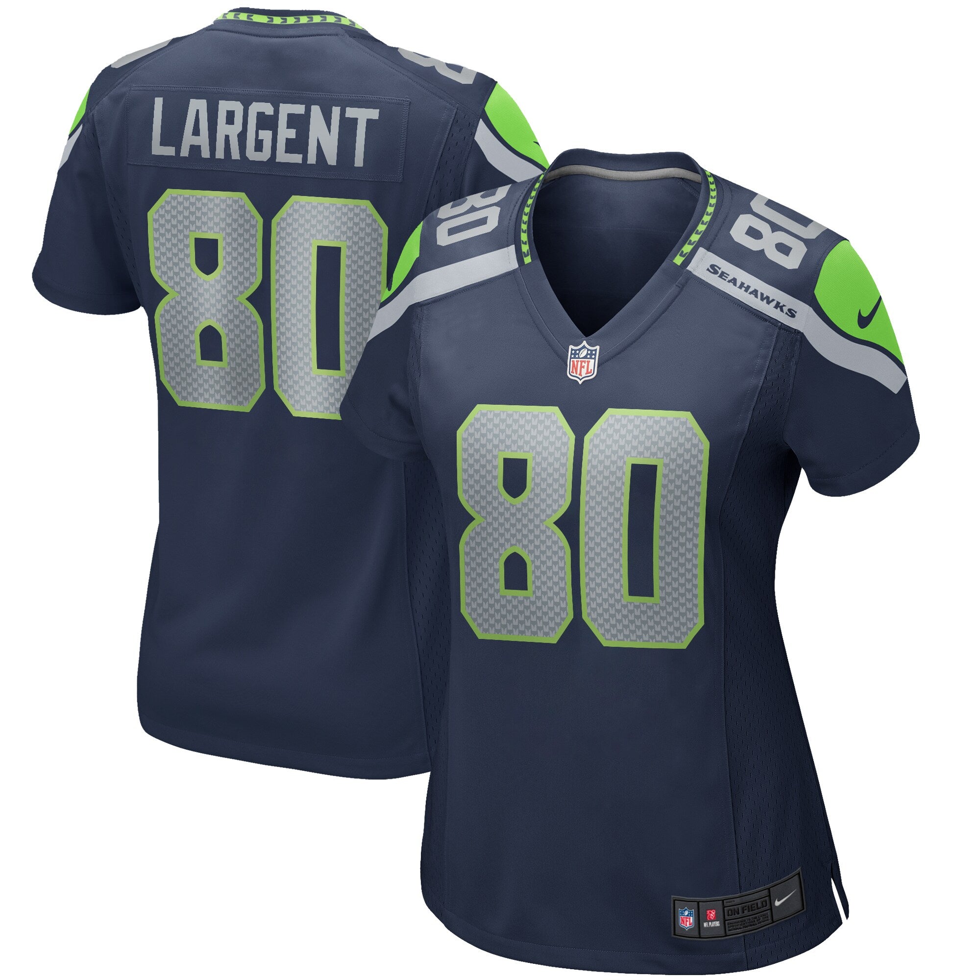Steve Largent Seattle Seahawks Nike Women's Throwback Retired Player Game Jersey - Royal/Navy - Image 6