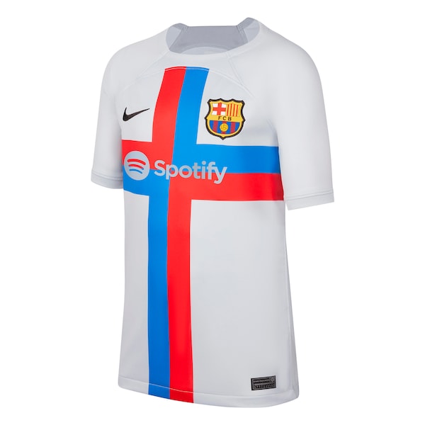 Barcelona Nike Youth 2022/23 Third Breathe Stadium Replica Blank Jersey - Gray - Image 2