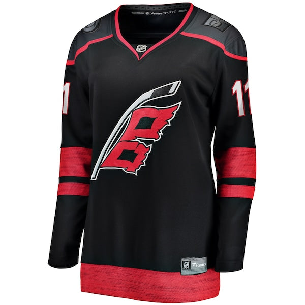 Jordan Staal Carolina Hurricanes Women's Alternate Breakaway Jersey - Black - Image 2