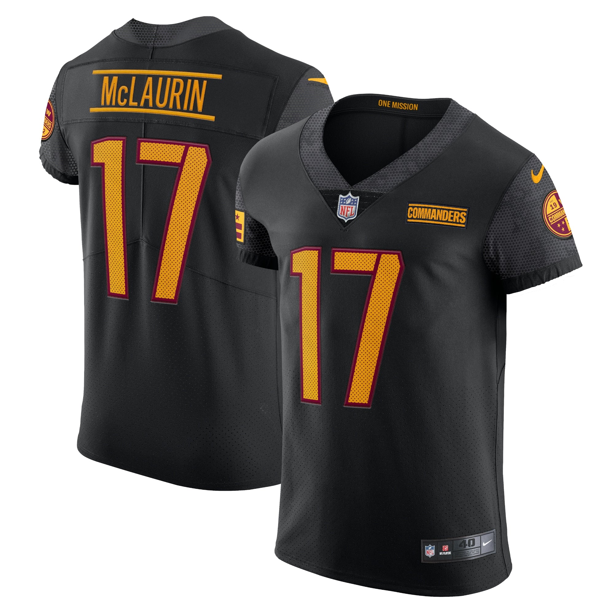 Terry McLaurin Washington Commanders Nike Vapor Elite Jersey - Burgundy/Black/White - Image 5