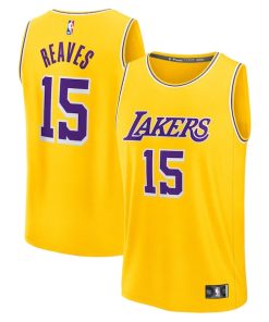 Austin Reaves Los Angeles Lakers  Fast Break Replica Jersey - Gold - Icon Edition