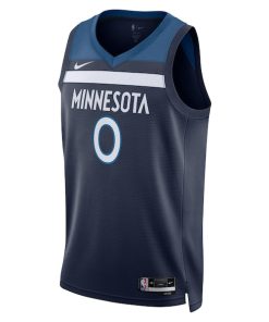Alternative view of Donte DiVincenzo Minnesota Timberwolves Nike Unisex Swingman Jersey - Icon Edition - Navy