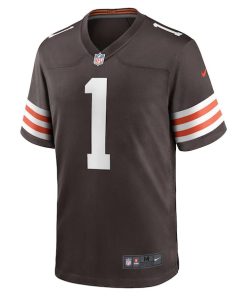 Alternative view of Juan Thornhill Cleveland Browns Nike Game Player Jersey - Brown