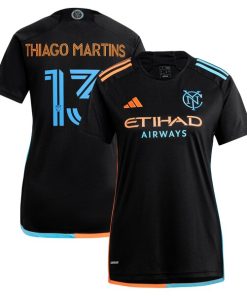 Thiago Martins New York City FC adidas Women's 2024 24/7 Kit Replica Player Jersey - Black