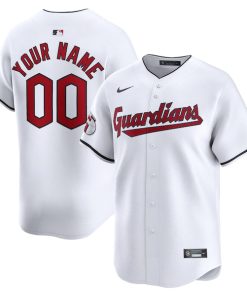 Cleveland Guardians Nike Home Limited Custom Jersey - White