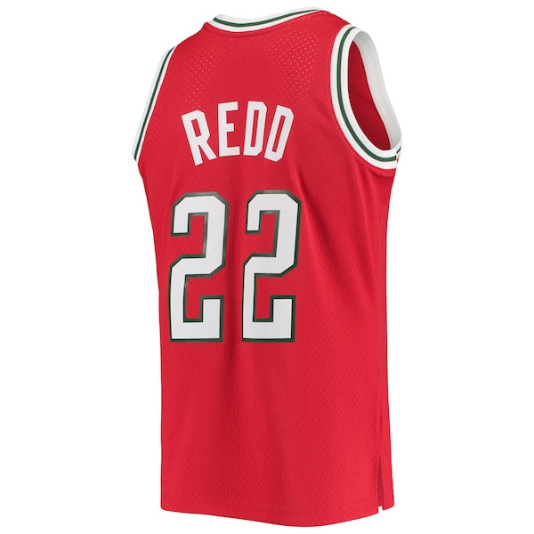 Michael Redd Milwaukee Bucks 2001/02 Hardwood Classics Swingman Jersey - Red - Image 3