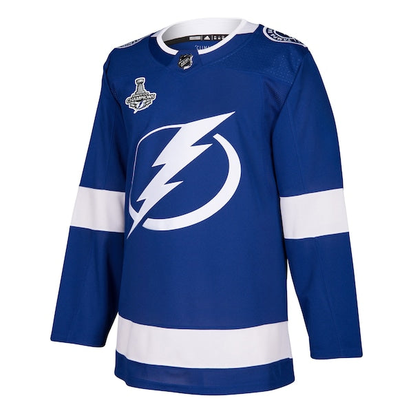 Tampa Bay Lightning adidas 2021 Stanley Cup Champions Patch Authentic Jersey - Blue - Image 2