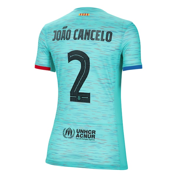 Joao Cancelo Barcelona Nike Women's 2023/24 Third Replica Jersey - Aqua - Image 3