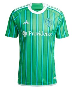 Alternative view of Pedro de la Vega Seattle Sounders FC adidas 2024 The Anniversary Kit Replica Player Jersey?¨C Green