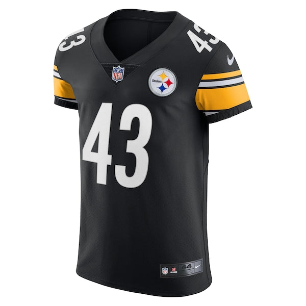 Troy Polamalu Pittsburgh Steelers Nike Retired Player Elite Jersey - Black - Image 3