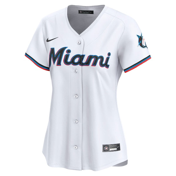 Miami Marlins Nike Women's Home Limited Jersey - White - Image 2