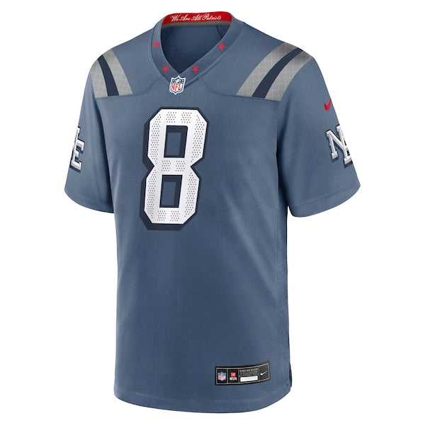 Stefon Diggs New England Patriots Nike 2025 Rivalries Collection Game Jersey - Storm Blue - Image 2
