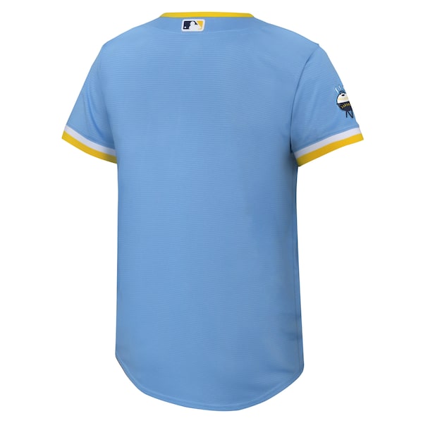 Christian Yelich Milwaukee Brewers Nike Preschool 2022 City Connect Replica Player Jersey - Powder Blue - Image 3