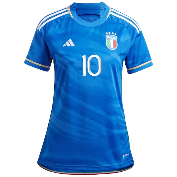 Lorenzo Insigne Italy National Team adidas Women's 2023 Home Replica Jersey - Blue - Image 2