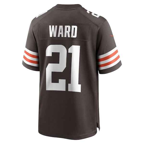 Denzel Ward Cleveland Browns Nike Game Jersey - Brown - Image 3