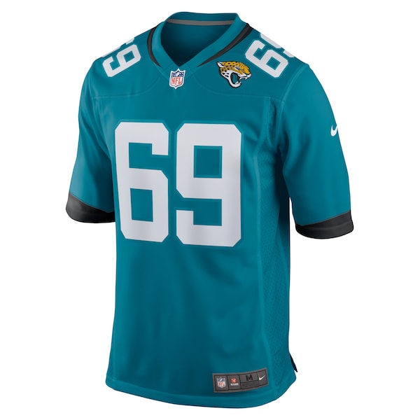 Tyler Shatley Jacksonville Jaguars Nike Game Jersey - Teal - Image 2