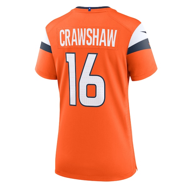 Jeremy Crawshaw Denver Broncos Nike Women's Team Game Jersey - Orange - Image 3