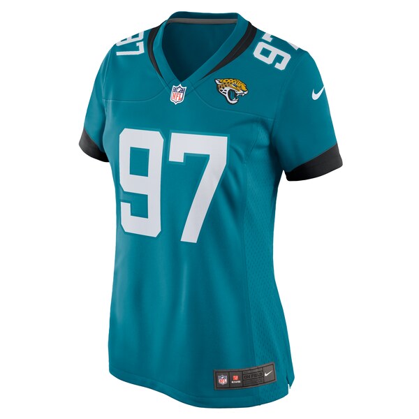 Tommy Togiai Jacksonville Jaguars Nike Women's Team Game Jersey - Teal - Image 2