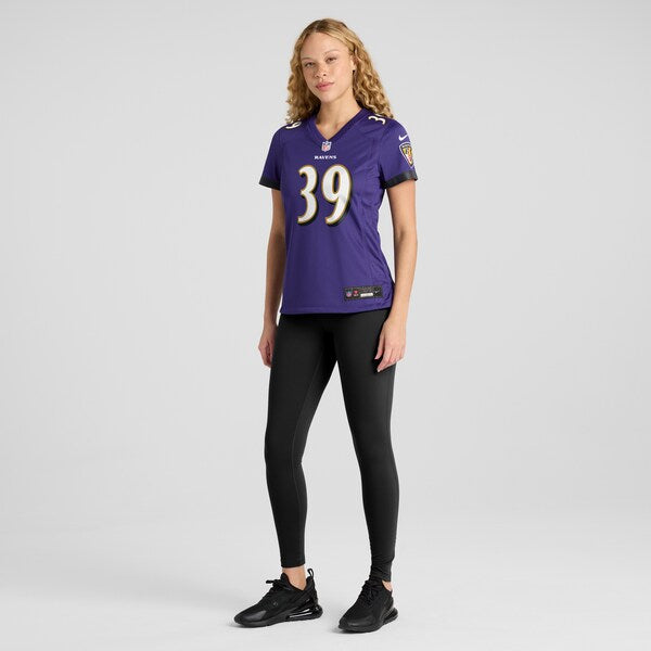 Eddie Jackson Baltimore Ravens Nike Women's Game Jersey - Purple - Image 6