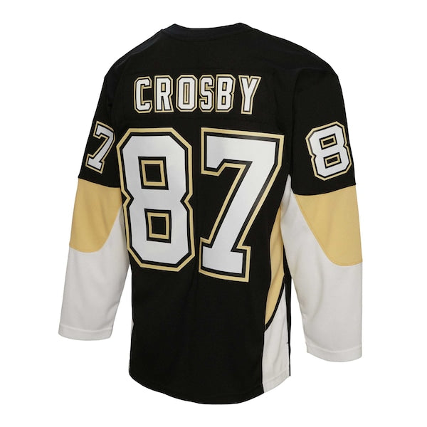 Sidney Crosby Pittsburgh Penguins Captain Patch 2008/09 Blue Line Player Jersey - Black - Image 4