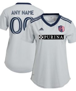 St. Louis City SC adidas Women's 2024 The Spirit Kit Replica Custom Jersey - Gray