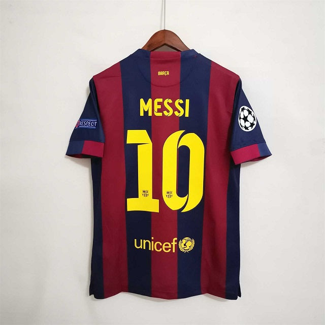 Leo Messi Barcelona 2014-15 Home UCL Final Vintage Jersey - Image 3