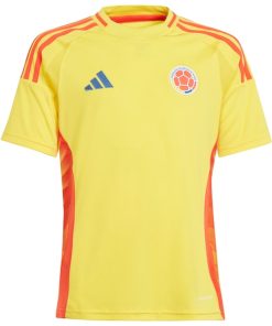 Alternative view of Colombia National Team adidas Youth 2024 Home Replica Jersey - Yellow