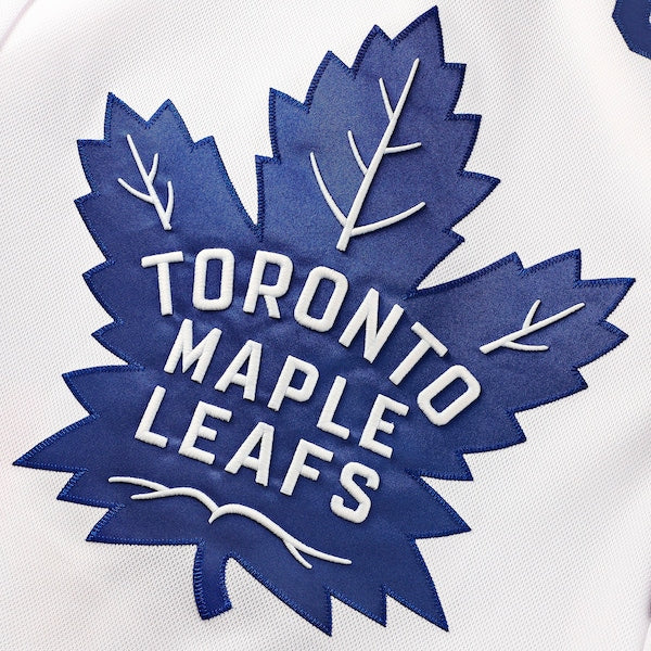 Toronto Maple Leafs Away Premium Jersey - White/Black/Blue - Image 6