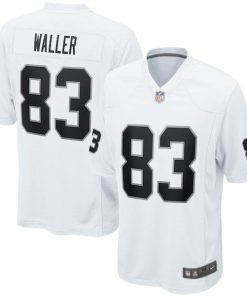 Alternative view of Darren Waller Las Vegas Raiders Nike Game Jersey - White/Black