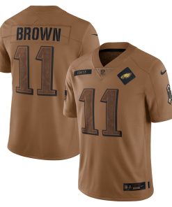 A.J. Brown Philadelphia Eagles Nike 2023 Salute To Service Limited Jersey - Brown