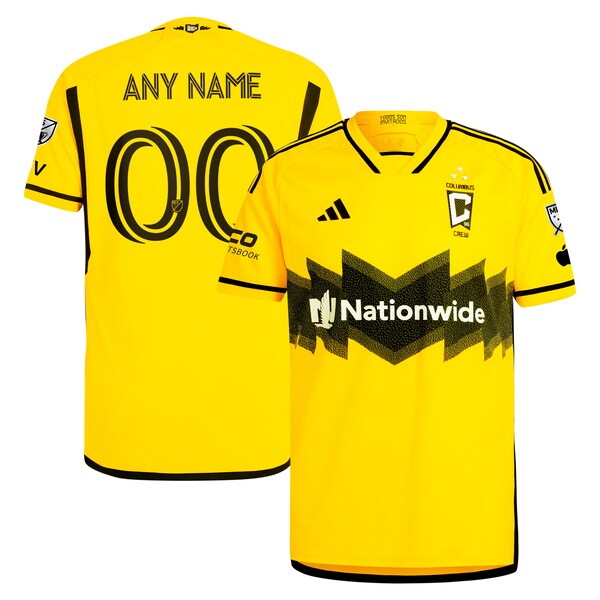Columbus Crew adidas 2024 The Home Kit Authentic Custom Jersey - Yellow - Image 7