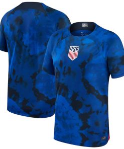 Custom USMNT Nike 2022/23 Away Authentic Jersey - Blue