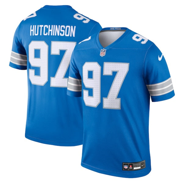Aidan Hutchinson Detroit Lions Nike Legend Jersey - Blue - Image 2