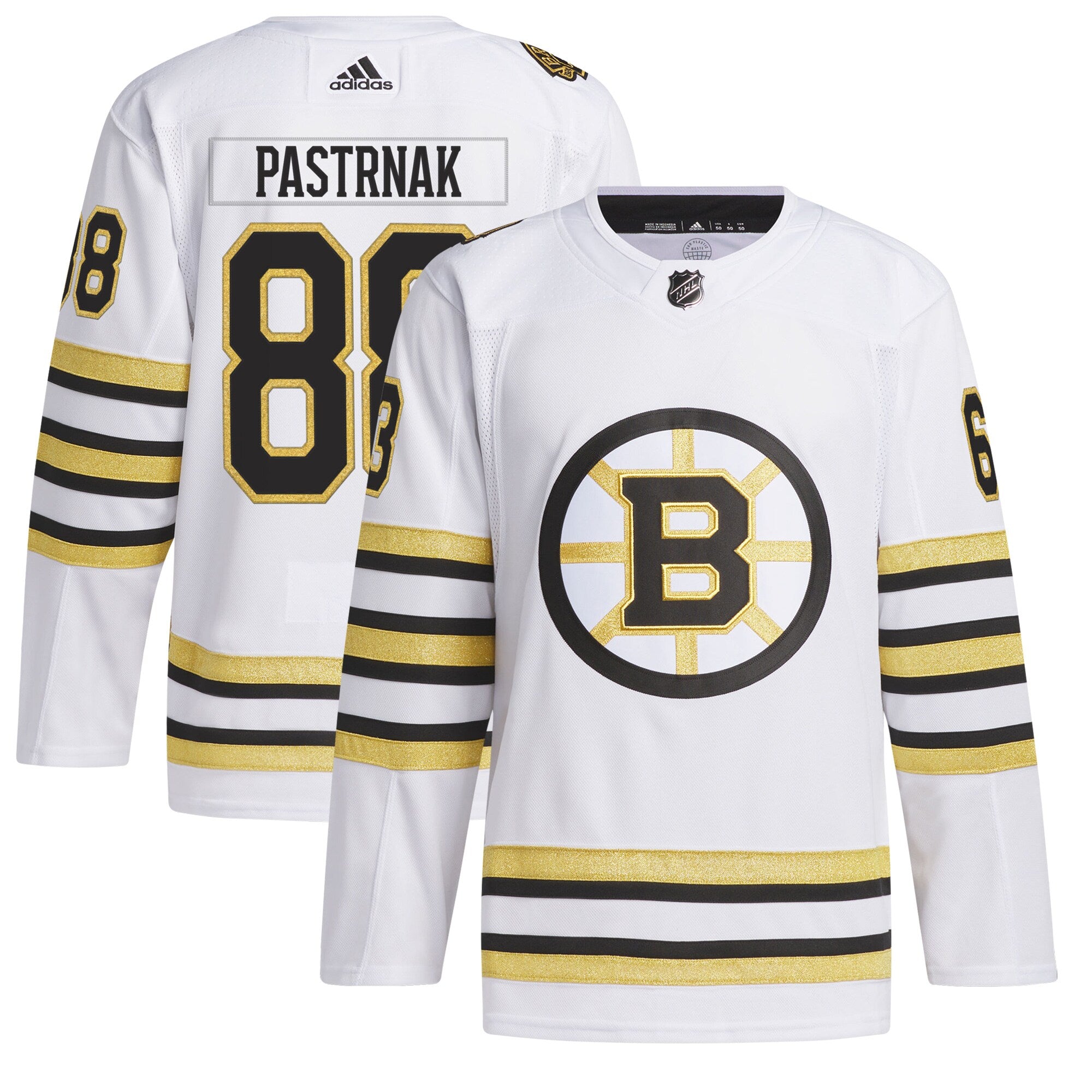 David Pastrnak Boston Bruins adidas Primegreen Authentic Player Jersey - Black/White - Image 5