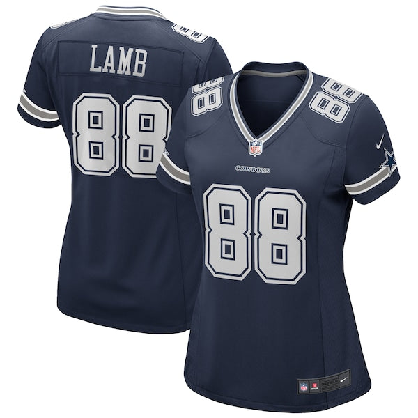 CeeDee Lamb Dallas Cowboys Nike Women's Game Jersey - Navy/White - Image 2