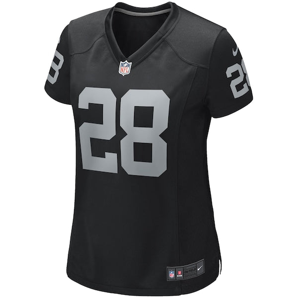 Josh Jacobs Las Vegas Raiders Nike Women's Game Player Jersey - Black/White - Image 3