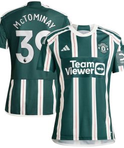 Scott McTominay Manchester United adidas 2023/24 Away Replica Player Jersey - Green/Red