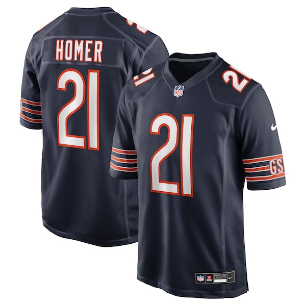 Travis Homer Chicago Bears Nike Team Game Jersey - Navy