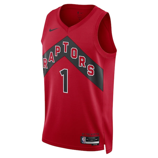 Gradey Dick Toronto Raptors Nike Unisex Swingman Player Jersey - Icon Edition - Red - Image 2