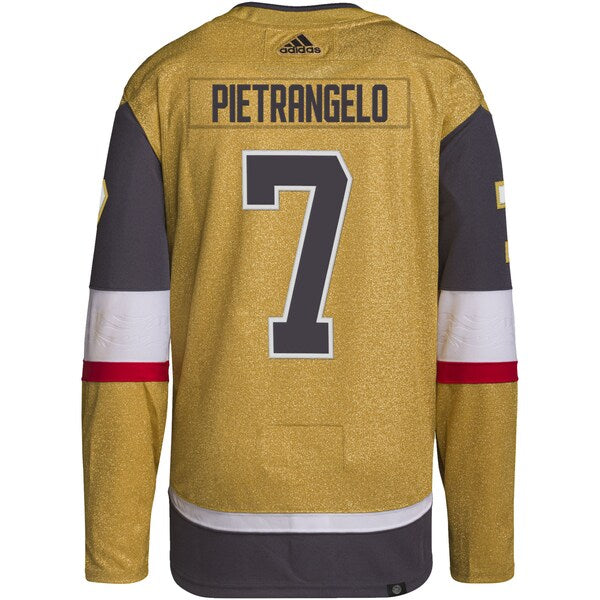 Alex Pietrangelo Vegas Golden Knights adidas Home Primegreen Authentic Player Jersey - Gold - Image 3