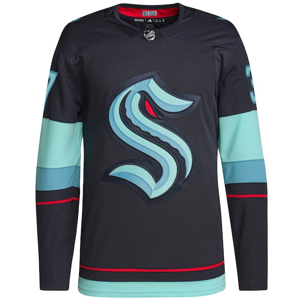 Yanni Gourde Seattle Kraken adidas Home Authentic Primegreen Player Jersey - Navy - Image 2